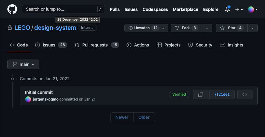 LEGO Design System, initial commit